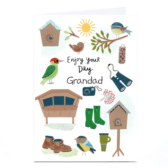 Personalised Lindsay Loves To Draw Father's Day Card - Enjoy Your Day