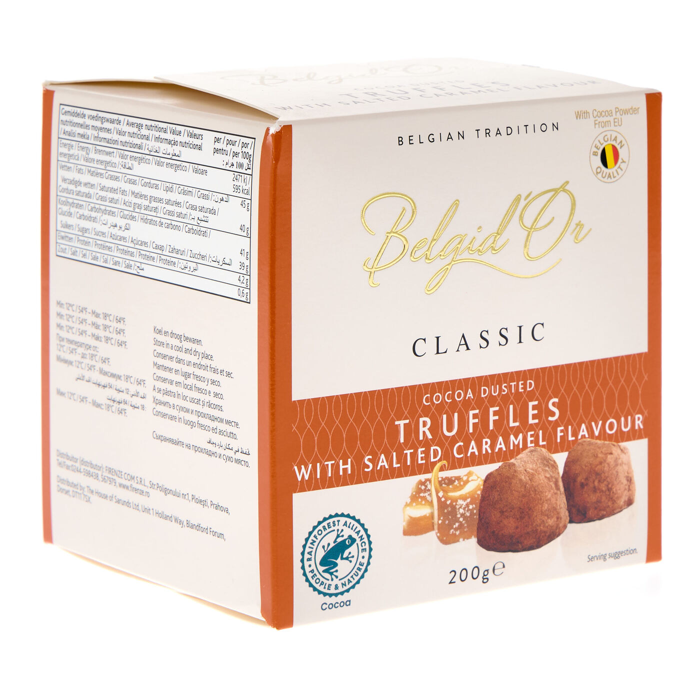 Buy Belgid'Or Classic Cocoa Dusted Truffles With Salted Caramel Flavour