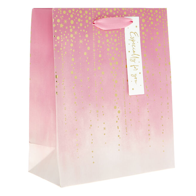 Pink & Gold For You Medium Portrait Gift Bag