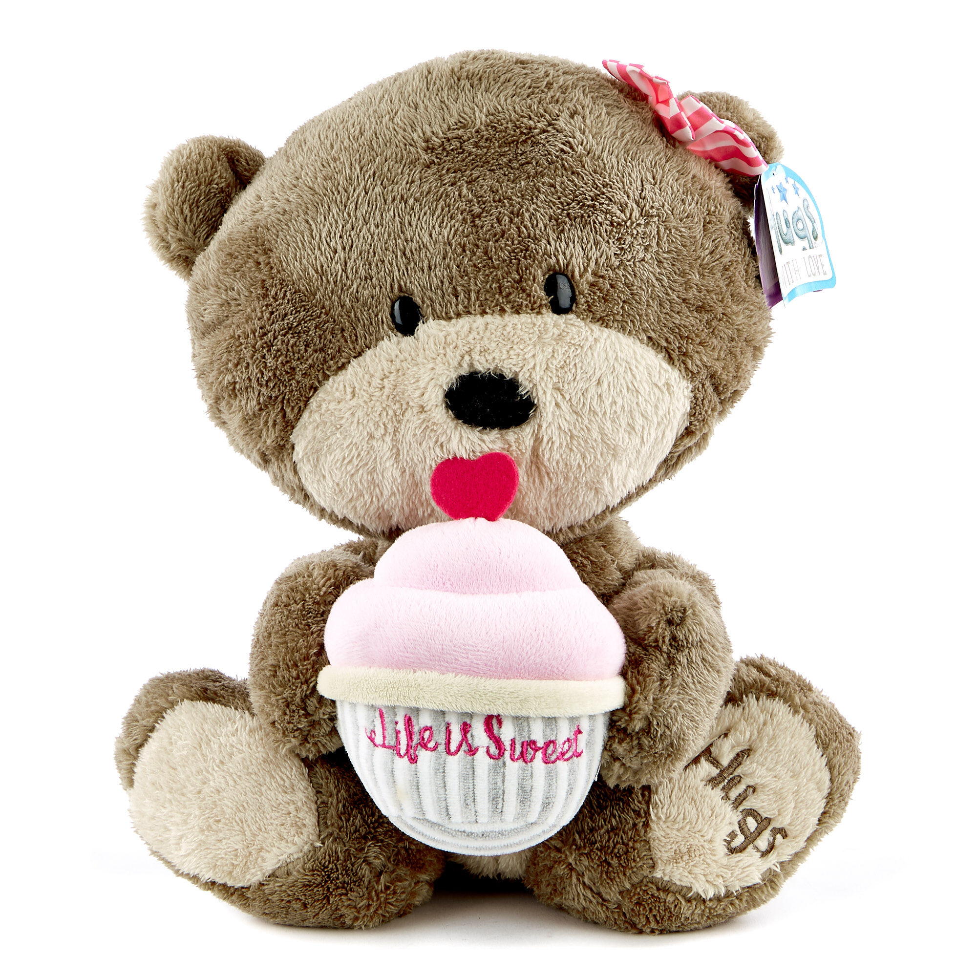 baby girl teddy bear card factory