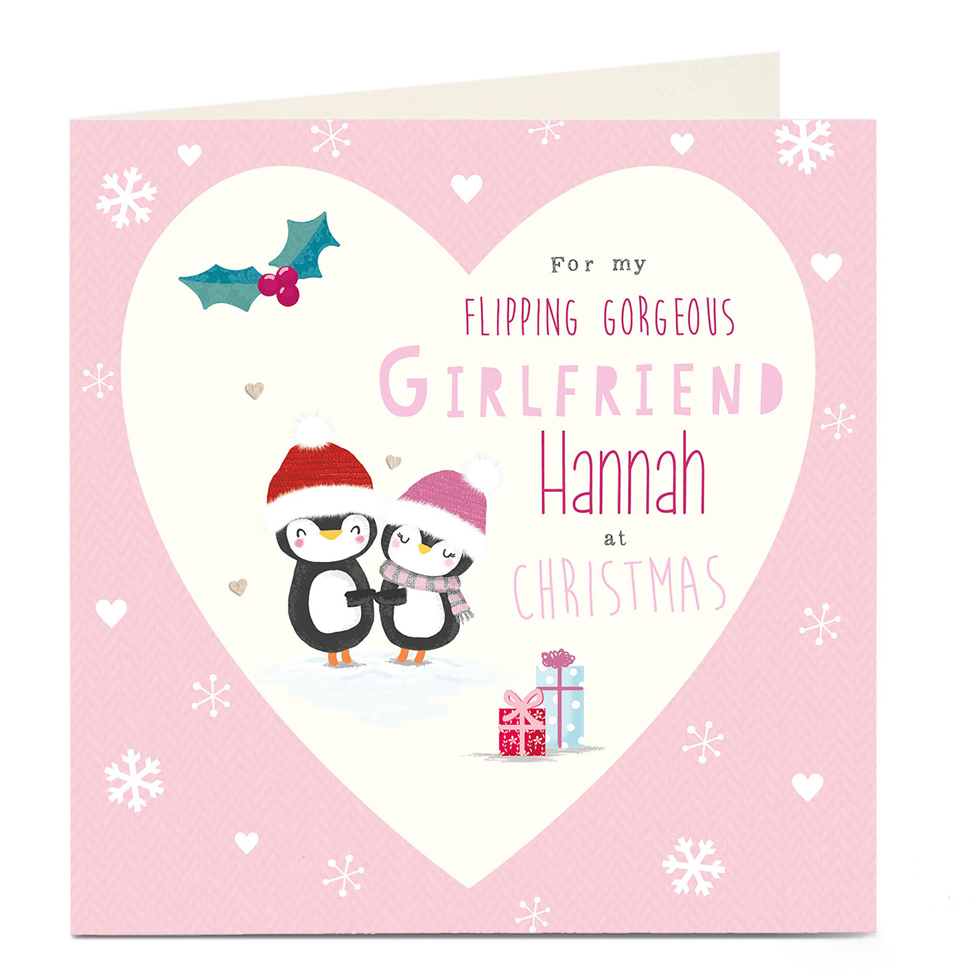 PERSONALISED CHRISTMAS GIFT FOR A GIRLFRIEND xmas/cards 