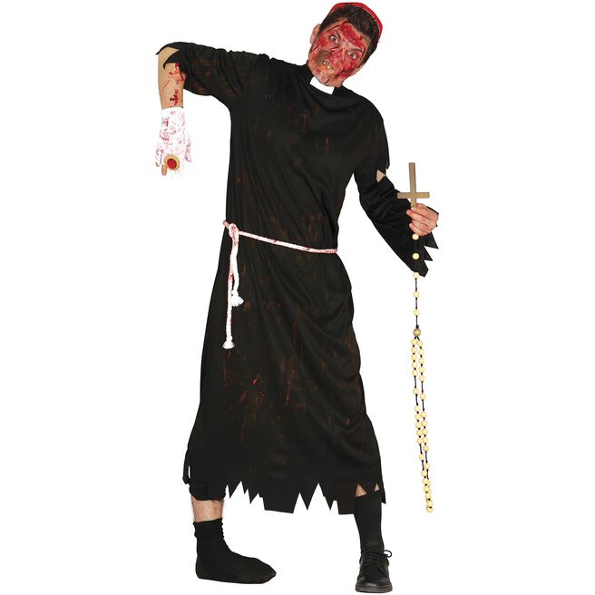 Zombie Priest Adult Fancy Dress Costume