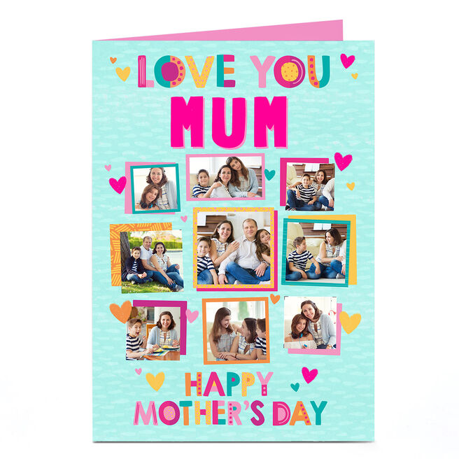  Personalised Mother's Day Photo Card - Love You 