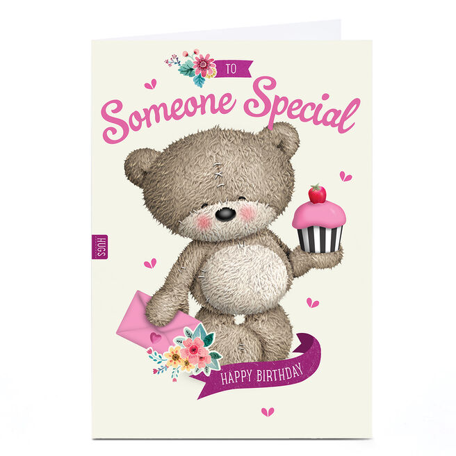 Birthday Card - Bear With Cupcake, Someone Special 