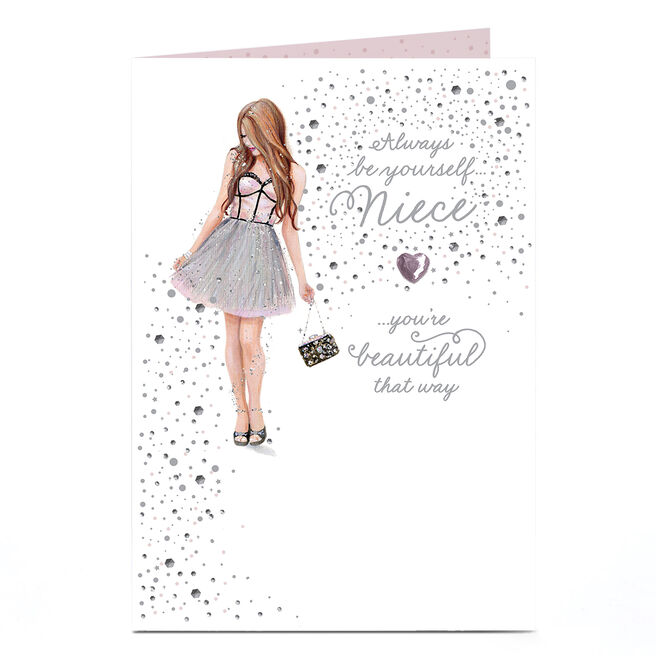 Birthday Card - Beautiful Always Be Yourself, Niece