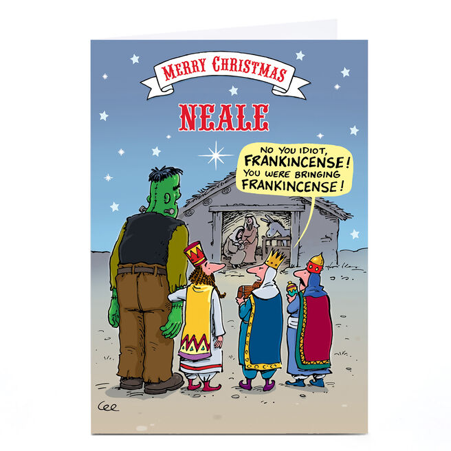Personalised Christmas Card - Frankenstein