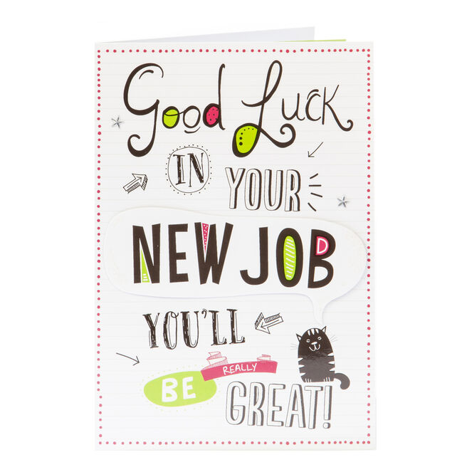New Job Cards Good Luck In Your New Job Cards Uk Funny Congratulations Cards Card Factory