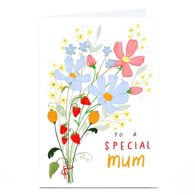 Personalised Emma Valenghi Birthday Card - Mum Floral