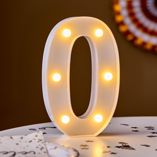 LED Number 0 Light