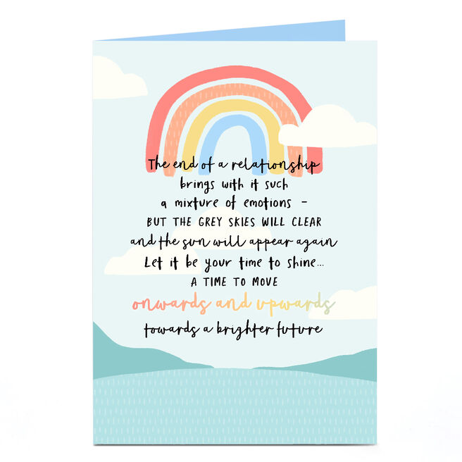 Personalised Thinking of You Card - End of a Relationship