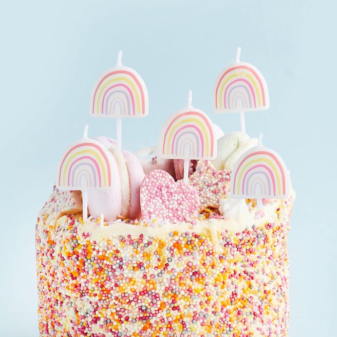 Enchanted Rainbow Candles - Pack of 5
