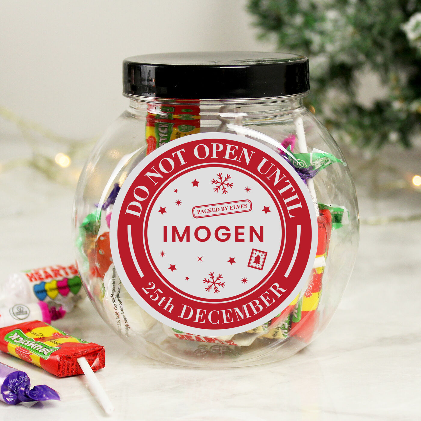 Buy Personalised Christmas Sweet Jar for GBP 9.99 Card Factory UK