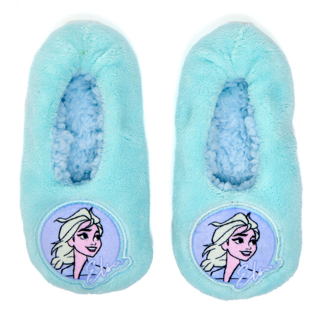 Children's Disney Frozen Fluffy Footsies Slippers - 3 Sizes Available