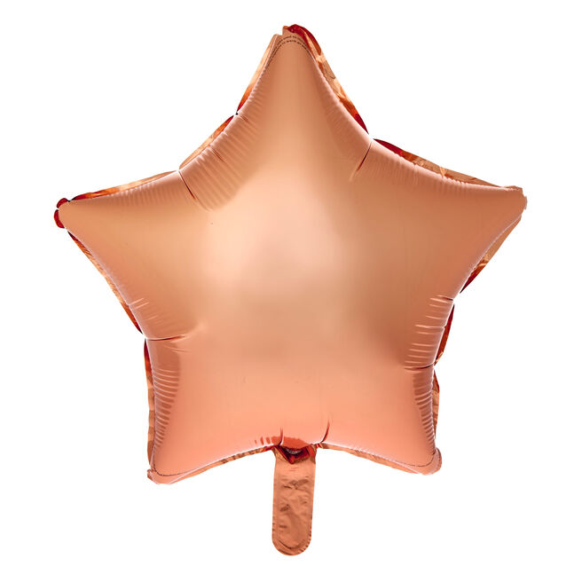 Rose Gold Star 19-Inch Foil Helium Balloon