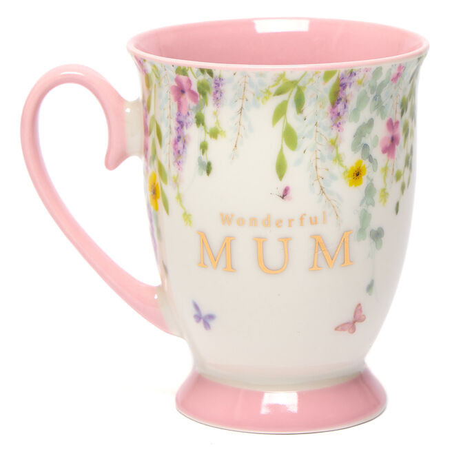 Wonderful Mum Floral Mug