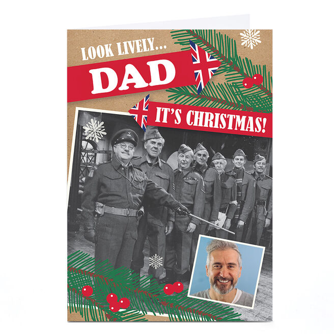 Photo Dad's Army Christmas Card - Look Lively…
