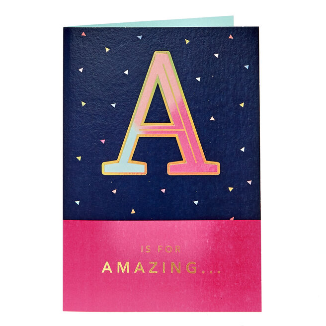 Any Occasion Card - A Is For Amazing