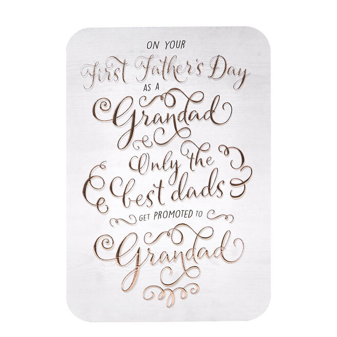Father's Day Card - Grandad First Father's Day