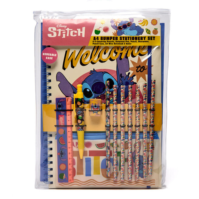 Disney Stitch A4 Bumper Stationery Set