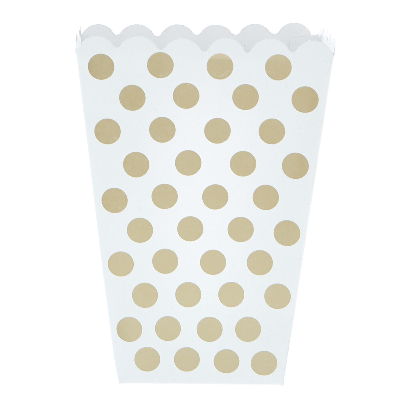Paper Treat Boxes Silver Dots - 8 Pc