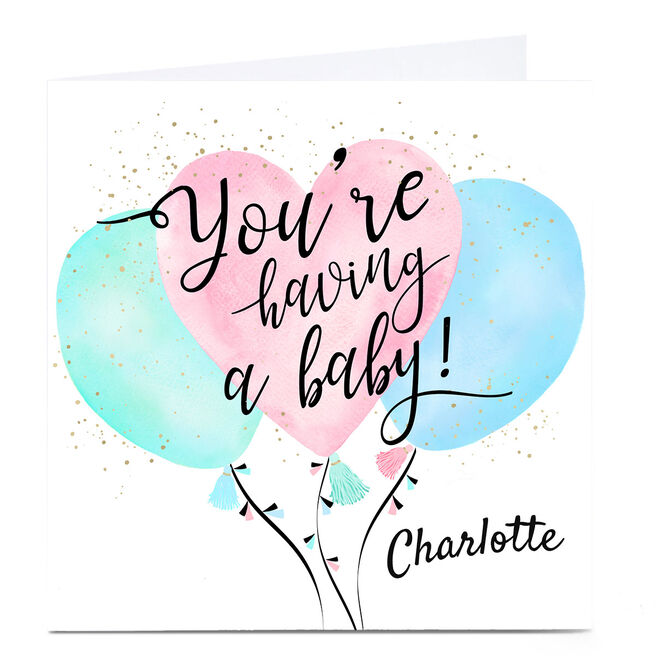 Personalised Congratulations Card - You're Having A Baby!