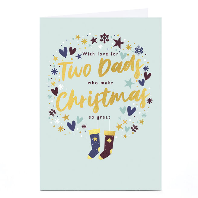 Christmas Card - With Love For Two Dads
