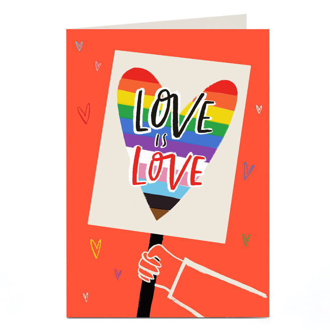 Personalised LGBTQ+ Card - Love is Love