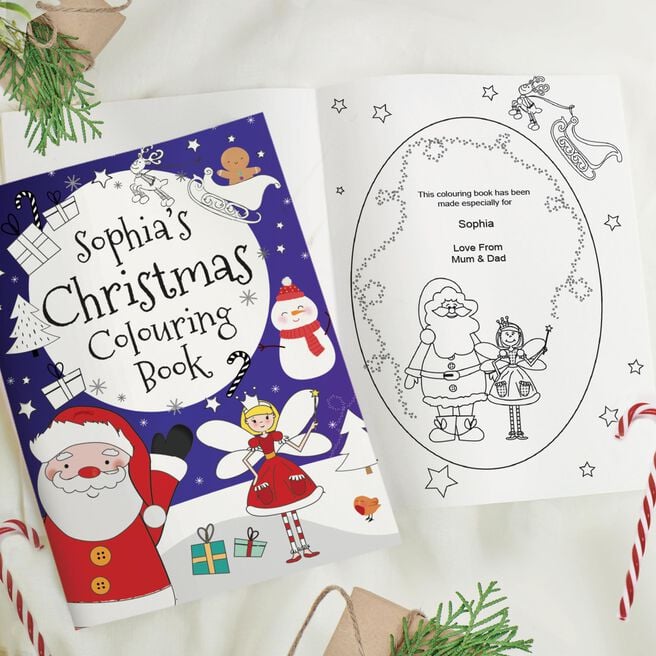 Personalised It's Christmas Fairy Colouring Book