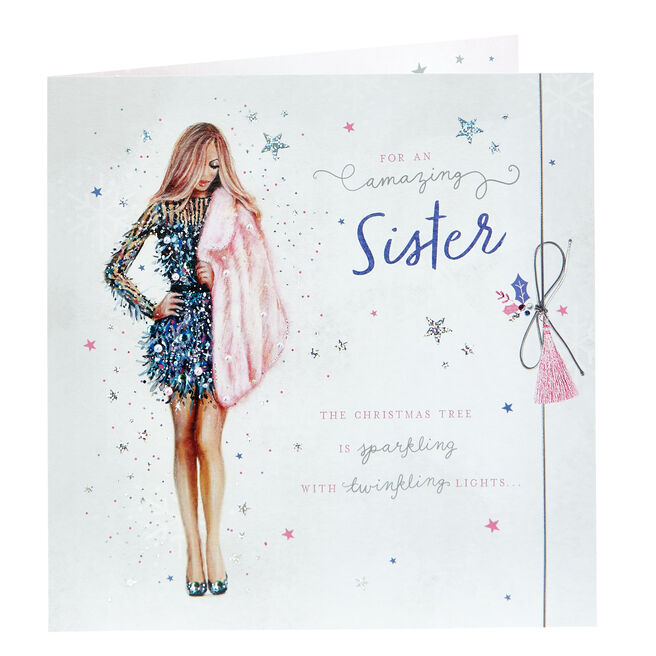 Christmas Card - For An Amazing Sister