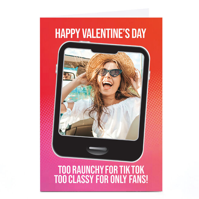 Photo PG Quips Valentine's Day Card - Too Raunchy Too Classy