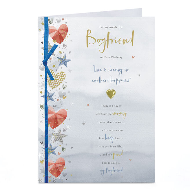 Birthday Card - Celebrate The Amazing Person You Are, Boyfriend