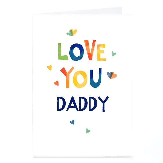 Personalised Father's Day Card - Love You