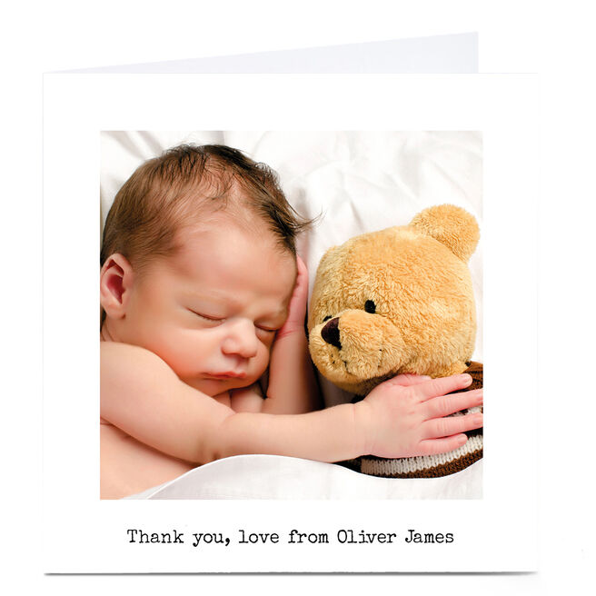 New Baby Photo Card - Thank You