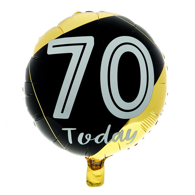70 Today 18-Inch Foil Helium Balloon