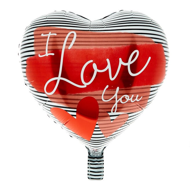 18-Inch I Love You Heart Foil Helium Balloon