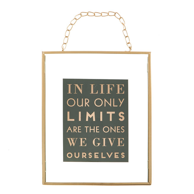 Inspirational Hanging Copper Wall Plaque 