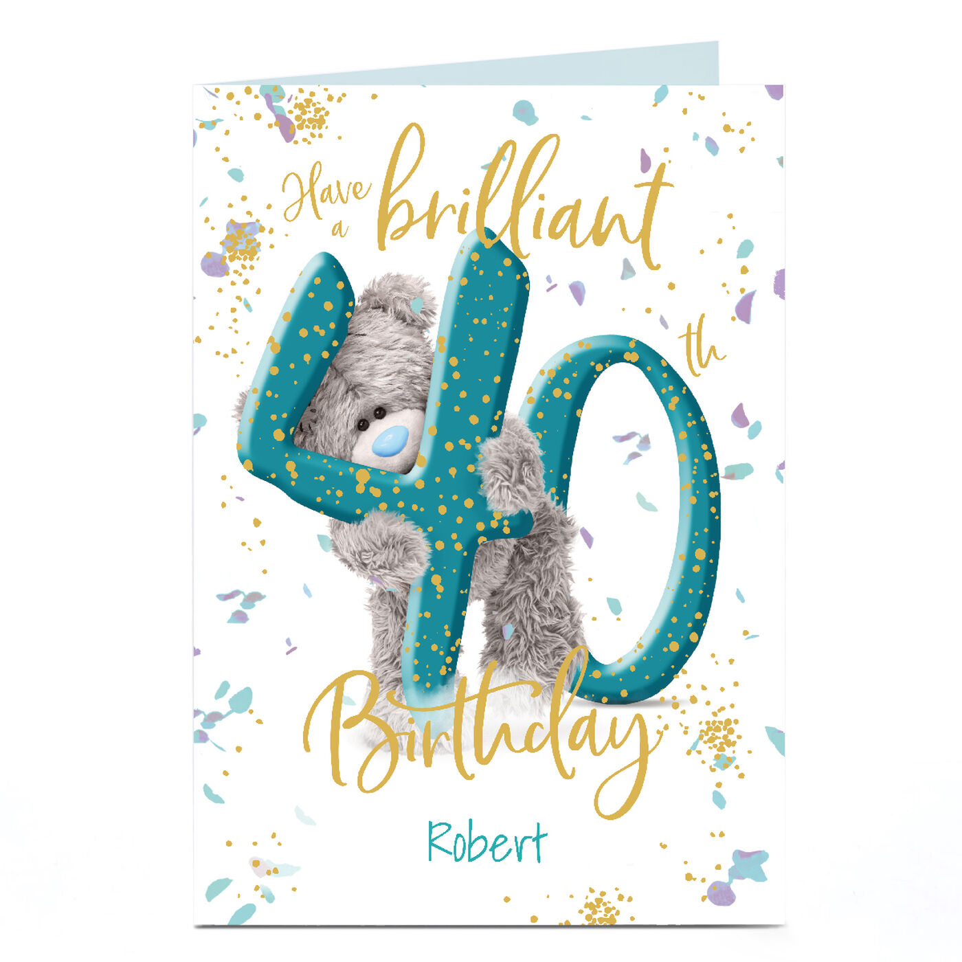 Buy Personalised Tatty Teddy 40th Birthday Card Brilliant 40th for