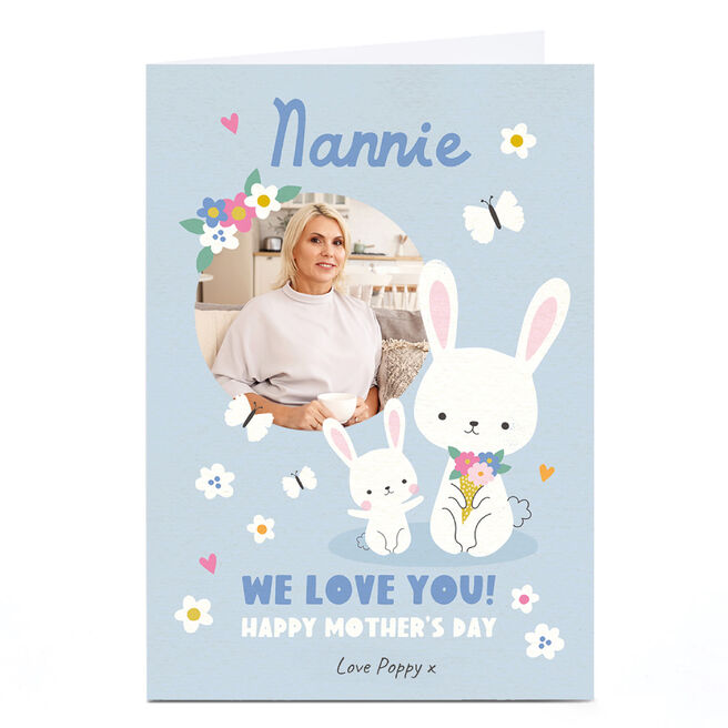 Photo Lemon & Sugar Mother's Day Card - Nannie Bunny