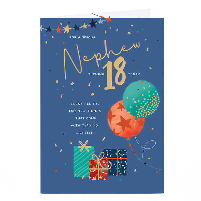 18th Birthday Card - Enjoy All The Fun Things, Nephew
