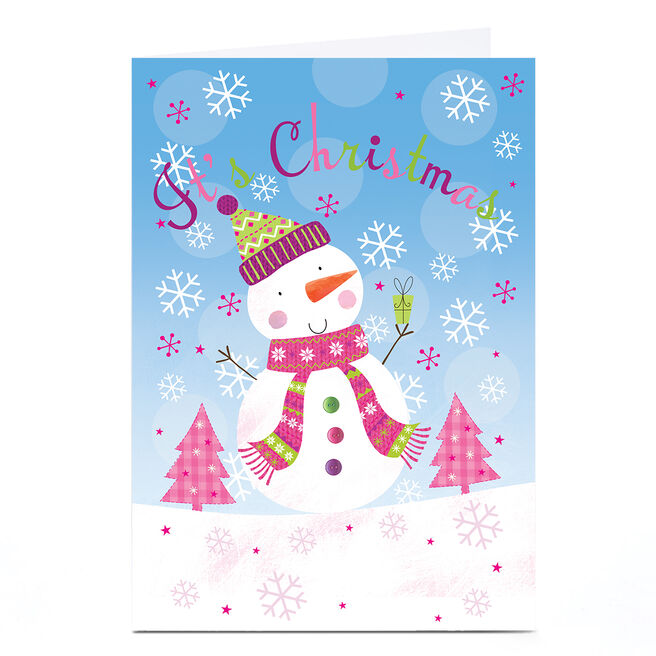Personalised Christmas Card - It's Christmas