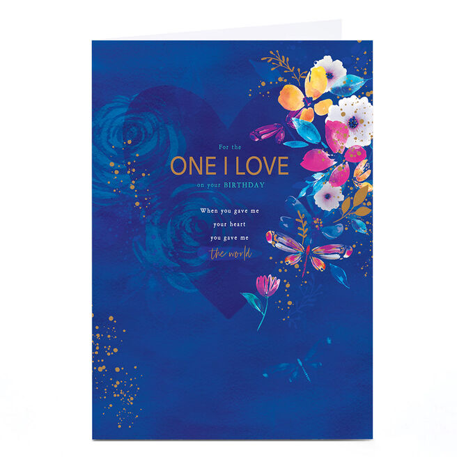 Personalised Birthday Card - You Gave Me The World, One I Love