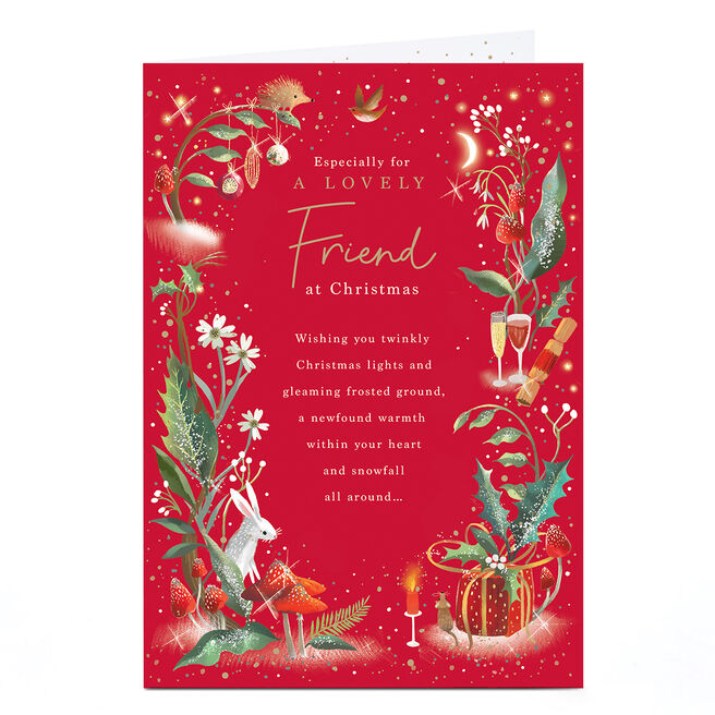 Christmas Card - For A Lovely Friend Poem