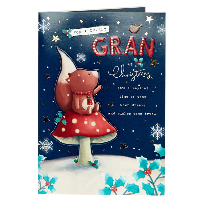 Christmas Card  - For A Lovely Gran