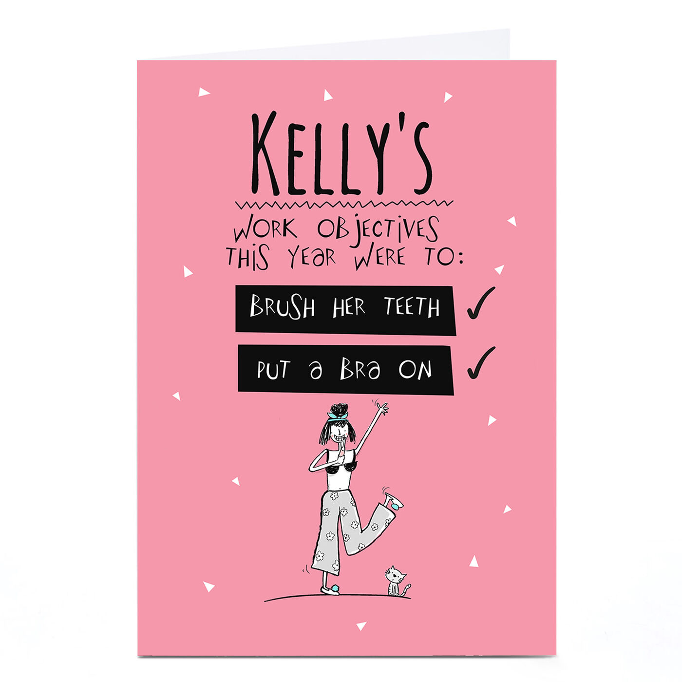 Buy Personalised Working From Home Card Work Objectives for GBP 1.79