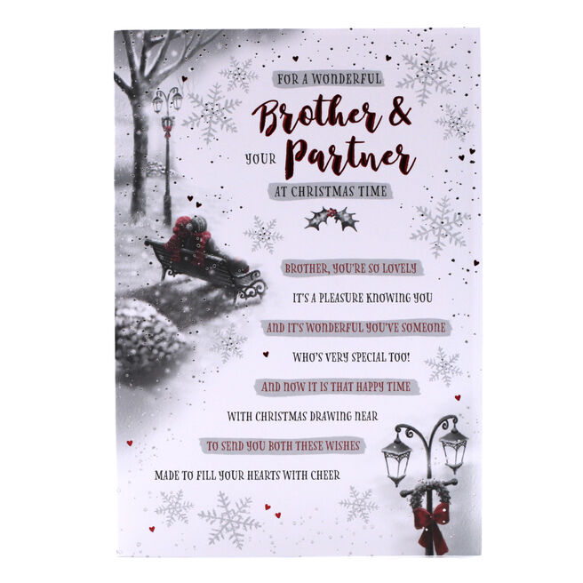 Brother &amp; Sister-in-law Christmas Cards, Partner, Wife &amp; Fiancé Cards