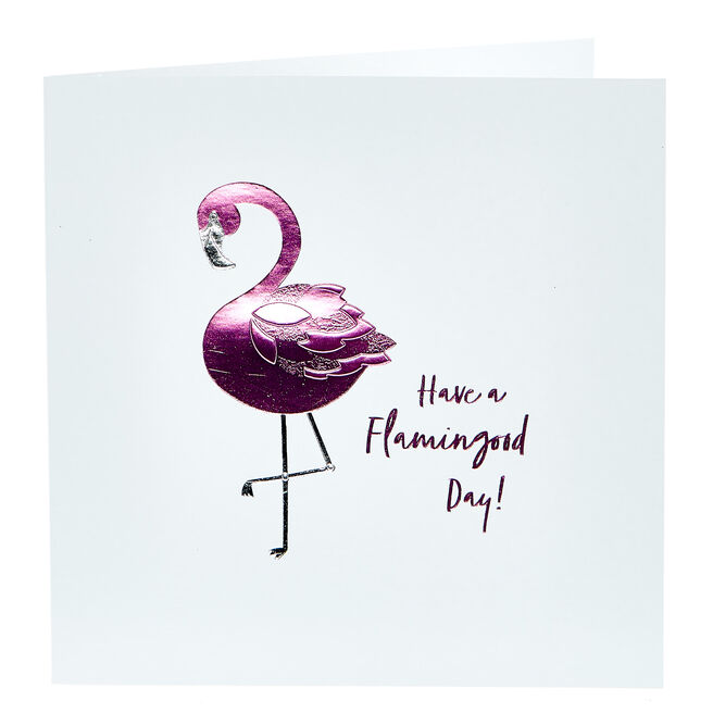 Birthday Card - Flamingood Day!