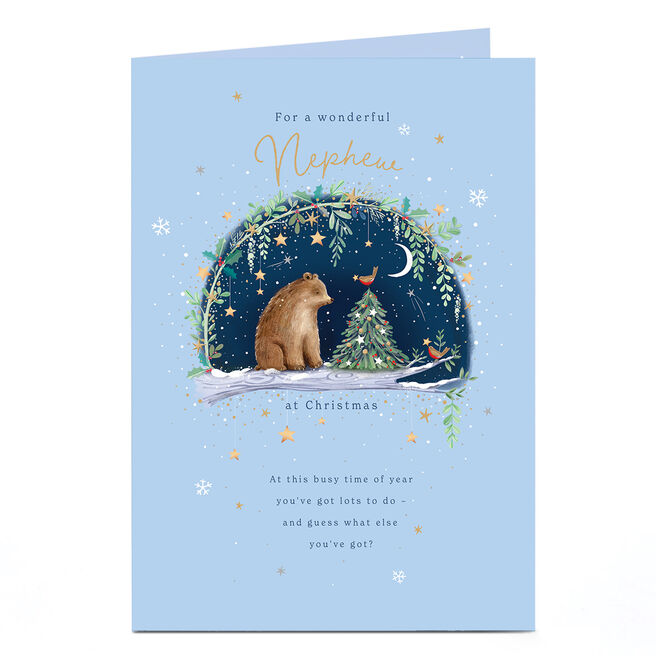 Christmas Card - Winter Bear, Nephew