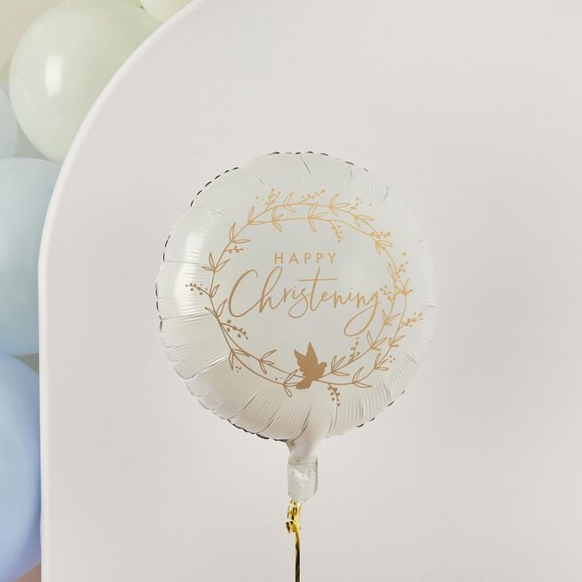 Happy Christening 22-Inch Foil Balloon
