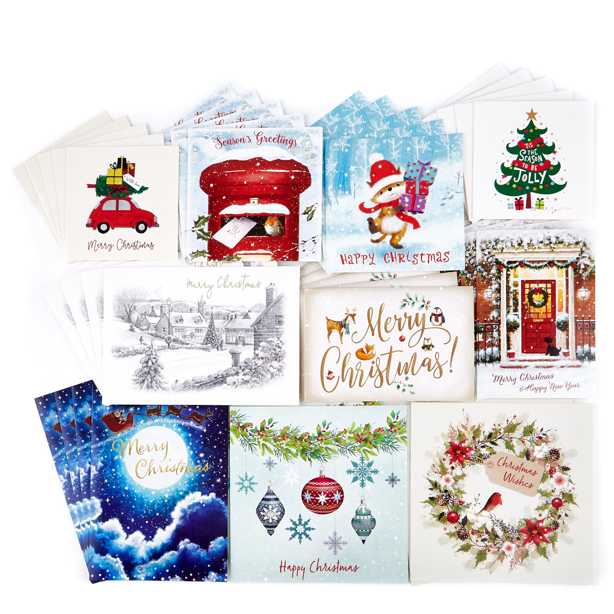 Buy Boxed Value Christmas Cards Pack of 50 Card Factory for