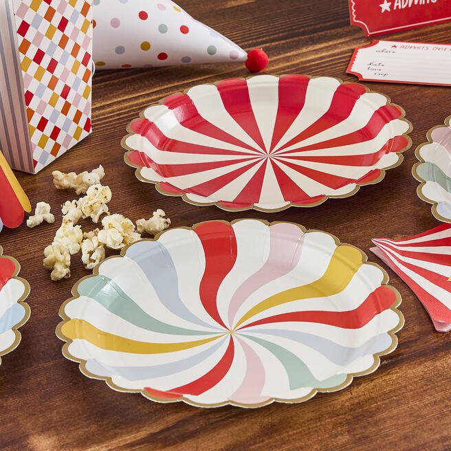 Circus Paper Plates - Pack of 8